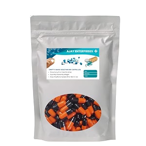 empty gelatin capsules pack of 1000 black-orange size 0 500 mg