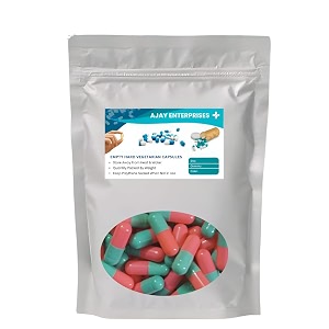 empty vegetarian capsules pack of 1000 green-pink size 0 500 mg