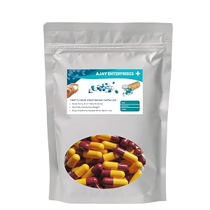 empty vegetarian capsules pack of 1000 maroon-yellow size 0 500 mg