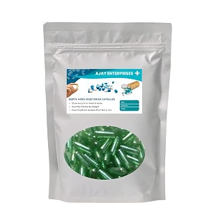 empty vegetarian capsulespack of 1000 metallic green size 0 500 mg