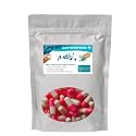 Empty Vegetarian Capsules(PACK OF 1000) (PINK WHITE, SIZE 0 (500 MG))