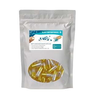 empty vegetarian capsules pack of 1000 silver-yellow size 0 500 mg
