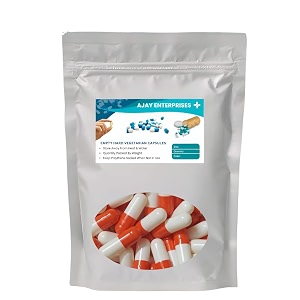 empty vegetarian capsules pack of 1000 white-orange size 0 500 mg