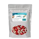 Empty Vegetarian Capsules SIZE 0 (500 MG) (PACK OF 1000) (RED WHITE, SIZE 0 (500 MG))