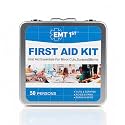EMT1st 272 Piece Emergency First Aid Kit - Wall Mountable Metal Case