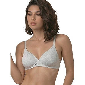 enamor women cotton padded non wired bra