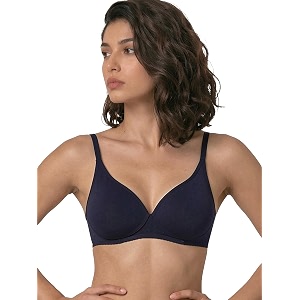 enamor women cotton padded non wired bra