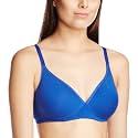 Enamor Women's Seamless Padded Non Wired Bra (A039_Dazzling BLUE1_36C)