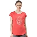 Enamor E131 Antimicrobial Stretch Cotton Meditate Tee for Women with Graphic Print