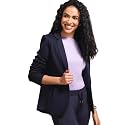 Enamor Athleisure Slim Fit Single Breasted One Button Sporty Blazer for Women with 2 Side Zipper Pockets - A903 | Quick Dry &amp; Antimicrobial Finish Blazer