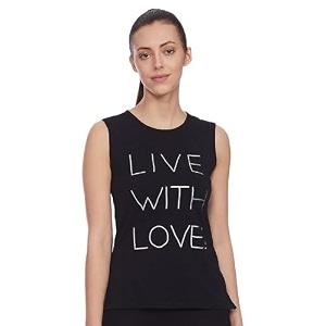 enamor sleeveless crew neck regular length stay cool tank t-shirt - relaxed fit breathable anti-odour - e133