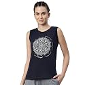 Enamor Sleeveless Crew Neck Regular Length Stay Cool Tank T-Shirt - Relaxed Fit, Breathable, Anti-Odour - E133
