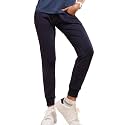 Enamor Mid Rise 7/8th Length Drawstring Closure Active Jogger for Women - Relaxed Fit, Quick Dry, Antimicrobial - E076