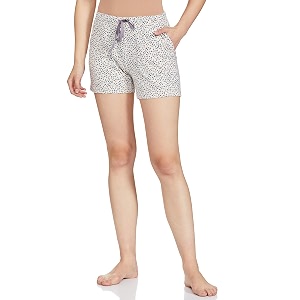 enamor drawstring mid thigh length mid rise basic shorts - relaxed fit super soft cotton - e062