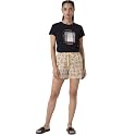 Enamor Drawstring Mid Thigh Length Mid Rise Basic Shorts - Relaxed Fit, Super Soft Cotton - E062