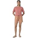 Enamor Drawstring Mid Thigh Length Mid Rise Basic Shorts - Relaxed Fit, Super Soft Cotton - E062
