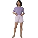 Enamor Drawstring Mid Thigh Length Mid Rise Basic Shorts - Relaxed Fit, Super Soft Cotton - E062