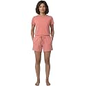Enamor Drawstring Mid Thigh Length Mid Rise Basic Shorts - Relaxed Fit, Super Soft Cotton - E062