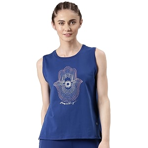 enamor sleeveless crew neck regular length stay cool tank t-shirt - relaxed fit breathable anti-odour - e133