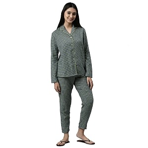 Enamor Button Down Full Sleeve Lapel Neck