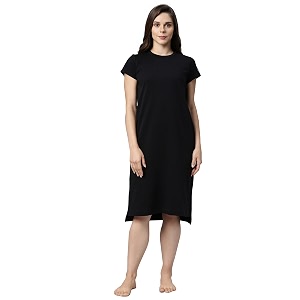 Enamor Women Classic Short Sleeve Crew Neck
