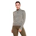 Enamor Full Sleeve High Neck Medium Length Pull on Dry Fit T-Shirt for Women - Slim Fit - A310
