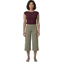 Enamor Mid Rise Crop Length Slip on Shop in Culotte for Women - Relaxed Fit, Super Soft - E064