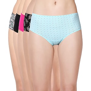 Enamor Womens Cotton CR18 Mid Waist Hipster