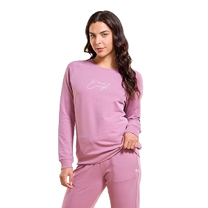 enamor women cotton blend full sleeve round neck regular length slip on sweatshirt-graphic printrelaxed fit-e079