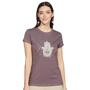 enamor short sleeve crew neck regular length basic crew t-shirt - slim fit soft and breathable stretch cotton - e147