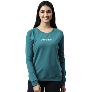 enamor women cotton blend full sleeve round neck regular length slip on sweatshirt-graphic printrelaxed fit-e079