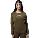 Enamor Women Cotton Blend Full Sleeve Round Neck Regular Length Slip On Sweatshirt-Graphic Print,Relaxed Fit-E079