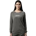 Enamor Women Cotton Blend Full Sleeve Round Neck Regular Length Slip On Sweatshirt-Graphic Print,Relaxed Fit-E079