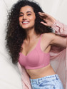 Enamor Women T-Shirt Lightly Padded Bra Pink