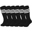ENBAOHUI 3 Pairs Toddler Soccer Socks Kids Soccer Socks Girls Boys Baby Knee Socks Kids Boys Socks Toddler Kids Tube Socks
