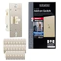 Enbrighten Z-Wave Add-On Switch, Toggle, Light Almond, 24 Pack