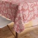 Encasa XO Dining Table Cloth 4 to 6 Seater, Chambray Cotton Table Cover