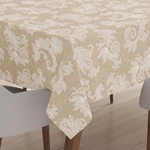 encasa xo dining table cloth 4 seater chambray cotton table cover