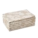 Encasa XO Jacquard Cotton Dining Table Napkins, Soft Absorbent Grey
