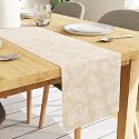 Encasa XO Floral Cotton Dining Table Runner for 4 to 6 Seater
