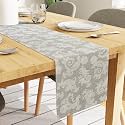 Encasa XO Floral Cotton Dining Table Runner for 8 Seater