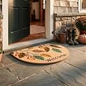 Encasa XO Half Round Welcome Leaf Coir