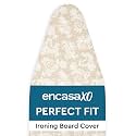 Encasa XO Iron Board Cover with Pad, Heat Resistant, Bungee Cord Beige