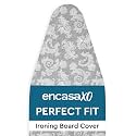 Encasa XO Iron Board Cover with Pad, Heat Resistant, Bungee Cord Grey