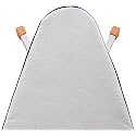 Encasa XO Ironing Board Cover, 4mm Thick Felt Pad, Heat Resistant Silver