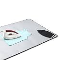 Encasa XO Ironing Mat Pad, 5mm Foam Padding, Silicone Iron Rest Silver