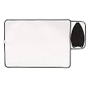 Encasa XO Ironing Mat Pad, 5mm Foam Padding, Silicone Iron Rest Silver