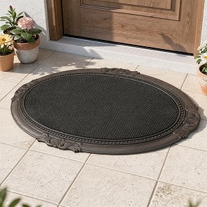 Encasa XO Rubber Door Mat Anti Skid