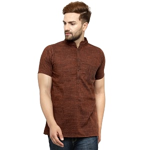 Enchanted Drapes Mens Cotton Regular Kurta