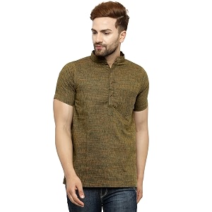 Enchanted Drapes Mens Cotton Regular Kurta